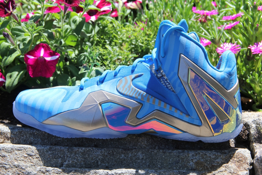 Nike Lebron 11 Elite Unreleased Blue Siver Sample 01