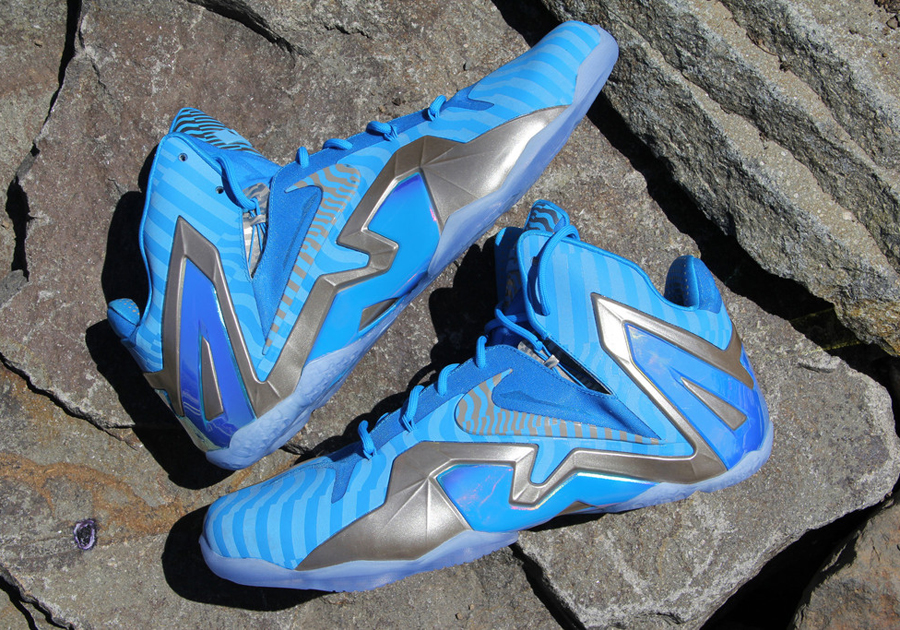 Nike LeBron 11 Elite - Unreleased Blue/Silver Sample