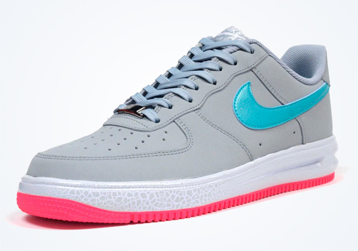 Nike Lunar Force 1 '14 Low - Grey - Teal - Pink