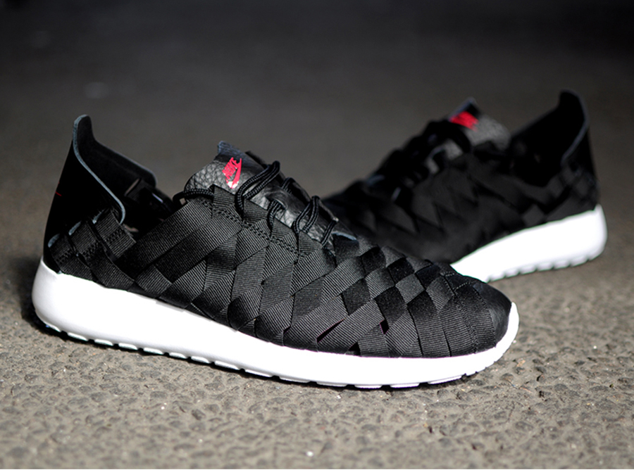 Nike WMNS Roshe Run Woven - Black - White - Fuchsia