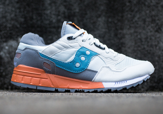 Saucony Shadow 5000 – White – Grey – Blue – Orange