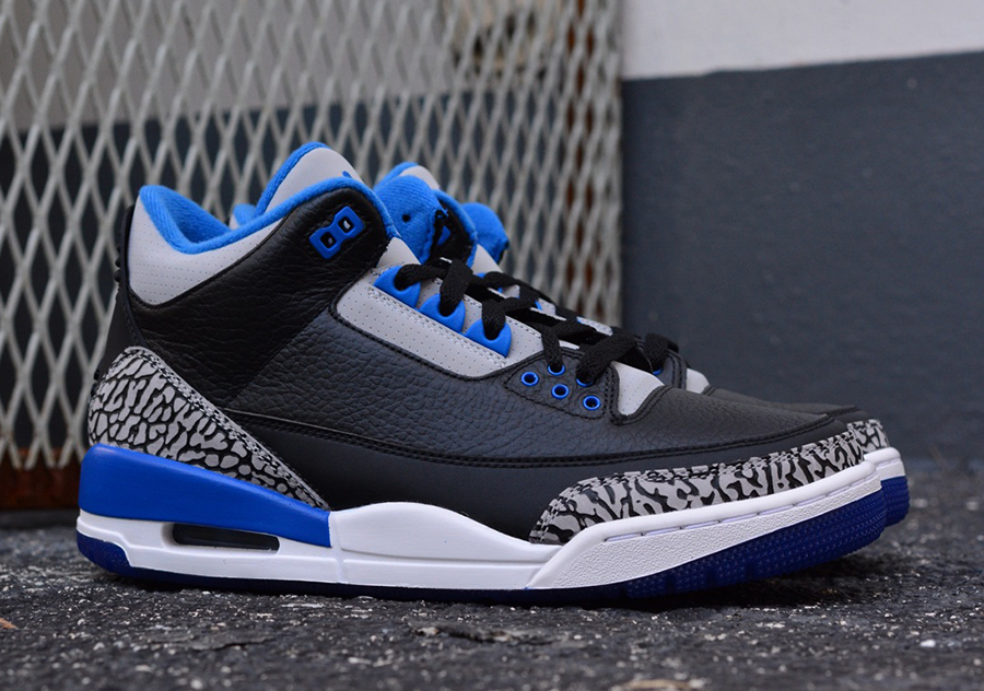 Sport Blue Jordan 3 Retro Release 2