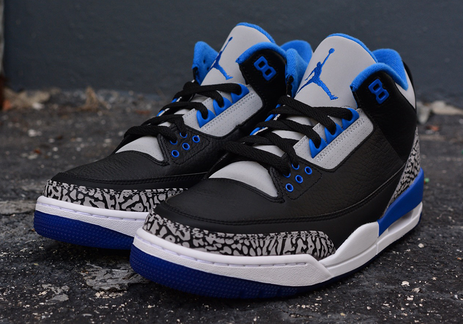 Sport Blue Jordan 3 Retro Release 6