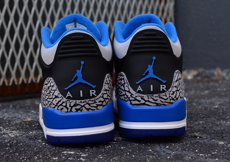 Sport Blue Jordan 3 Retro Release 8