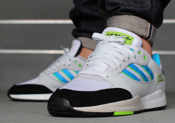 adidas Originals Tech Super - White - Solar Blue - Solar Green