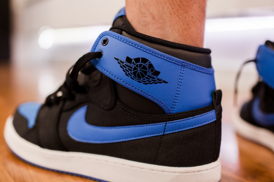 Air Jordan 1 Ko Black Blue On Feet 06