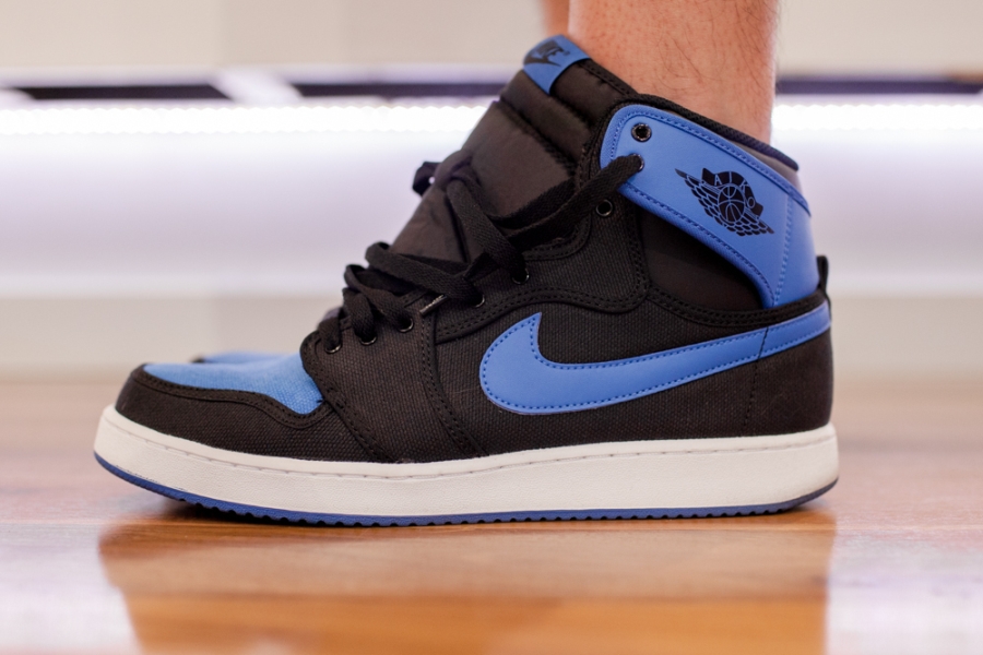 Air Jordan 1 Ko Black Blue On Feet 07