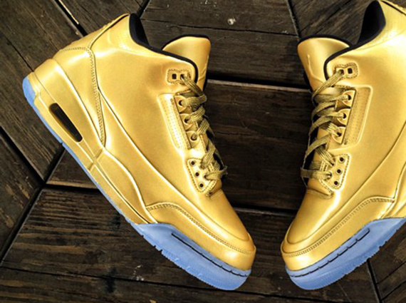 Air Jordan 3 “Liquid Gold” by Mache Customs