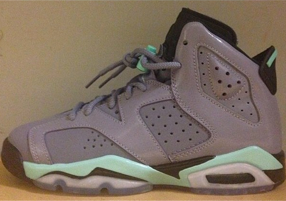 Air Jordan 6 Gs Bleached Turquoise Iron Purple Blackk