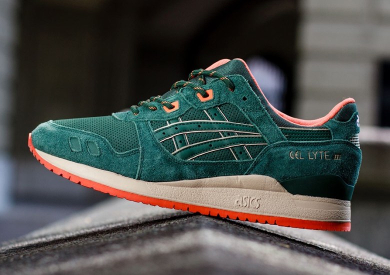 Asics Gel Lyte III – Dark Green – Orange