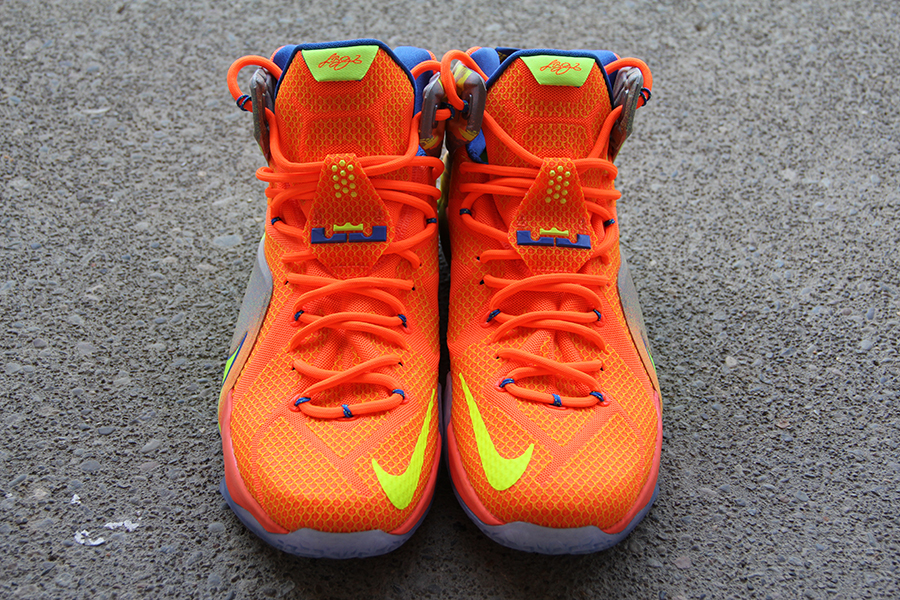 Lebron 12 Orange Volt 2