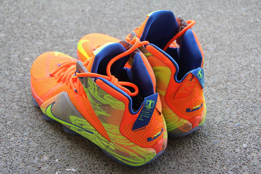 Lebron 12 Orange Volt 3