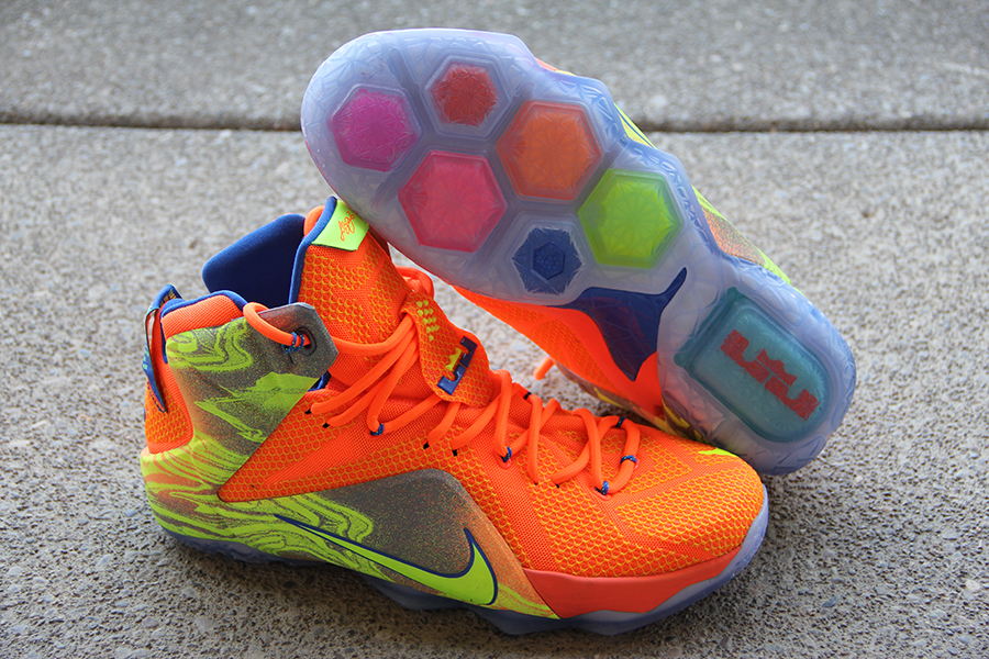 Lebron 12 Orange Volt 5