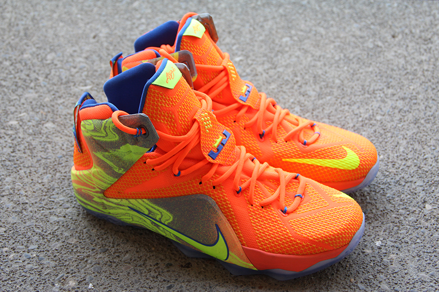 Lebron 12 Orange Volt 7