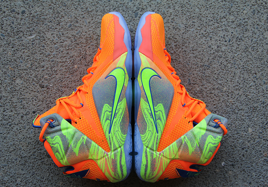 Nike LeBron 12  - Orange - Volt