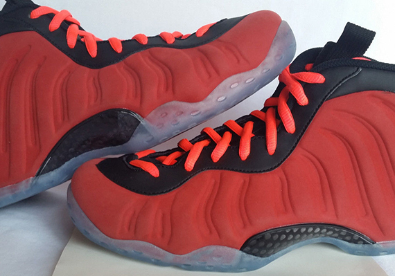 Nike Air Foamposite One Red Suede Sample Ebay 00