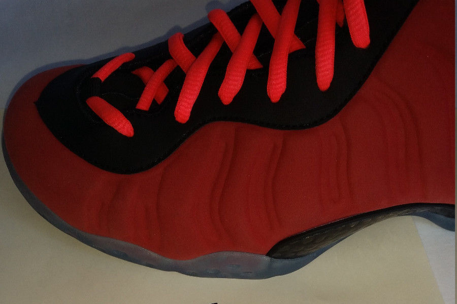 Nike Air Foamposite One Red Suede Sample Ebay 10
