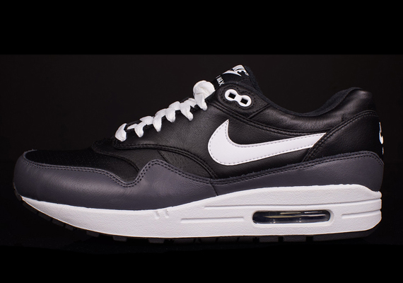 Nike Air Max 1 Leather – Black – White – Grey