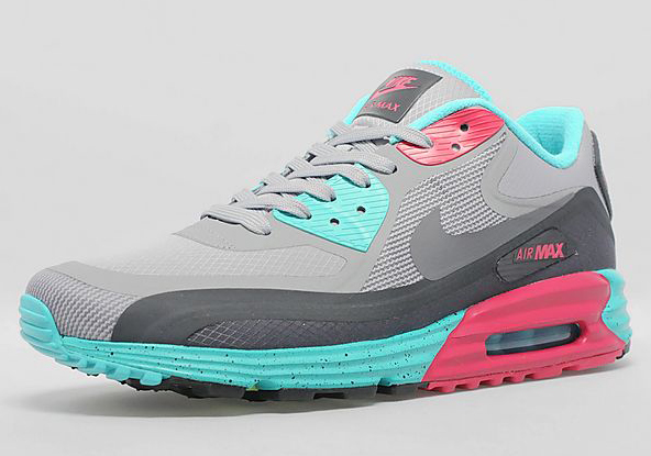 Nike Air Max Lunar90 WR - Silver - Fuchsia - Turquoise