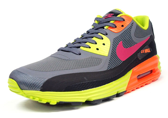 Nike Air Max Lunar90 Wr Grey Yellow Orange 2