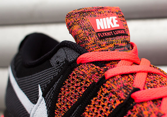 Nike Flyknit Lunar2 Hyper Punch Black Orange 3