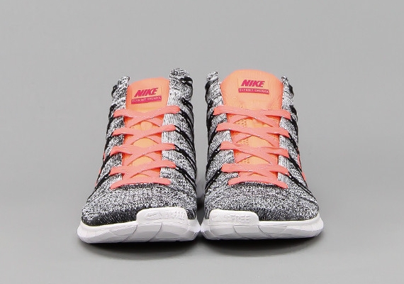 Nike Free Flyknit Chukka Bright Mango Black 05