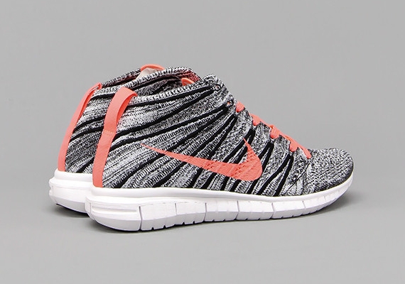 Nike Free Flyknit Chukka Bright Mango Black 06