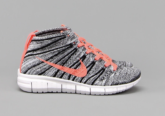 Nike Free Flyknit Chukka Bright Mango Black 07