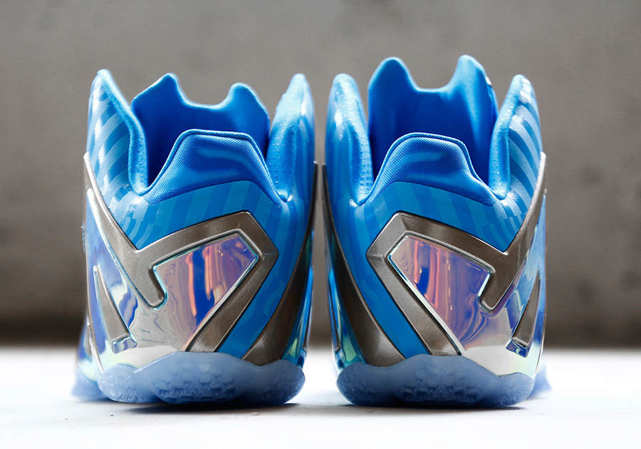 Nike Lebron 11 Elite Blue Silver Releasing 4