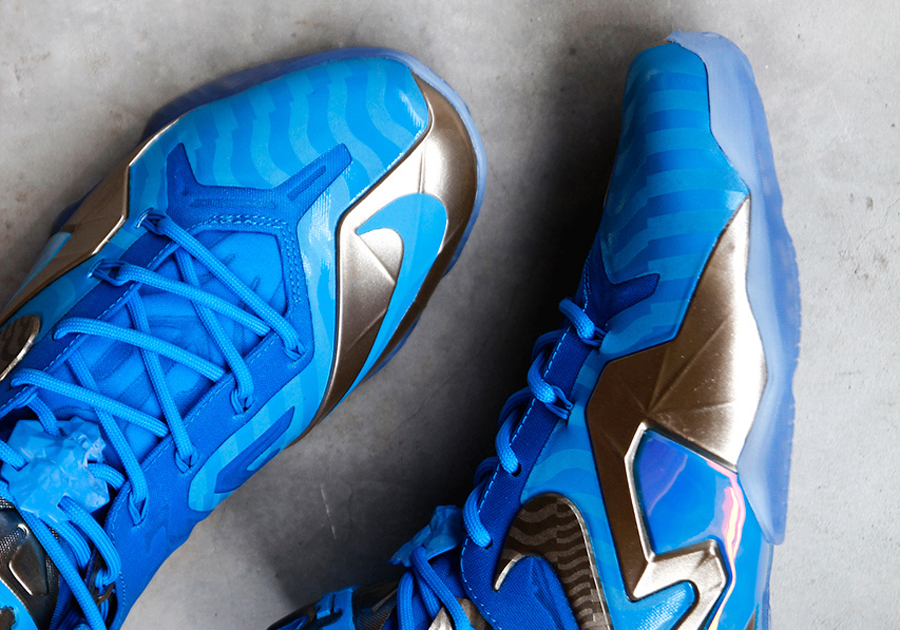 Nike Lebron 11 Elite Blue Silver Releasing 6
