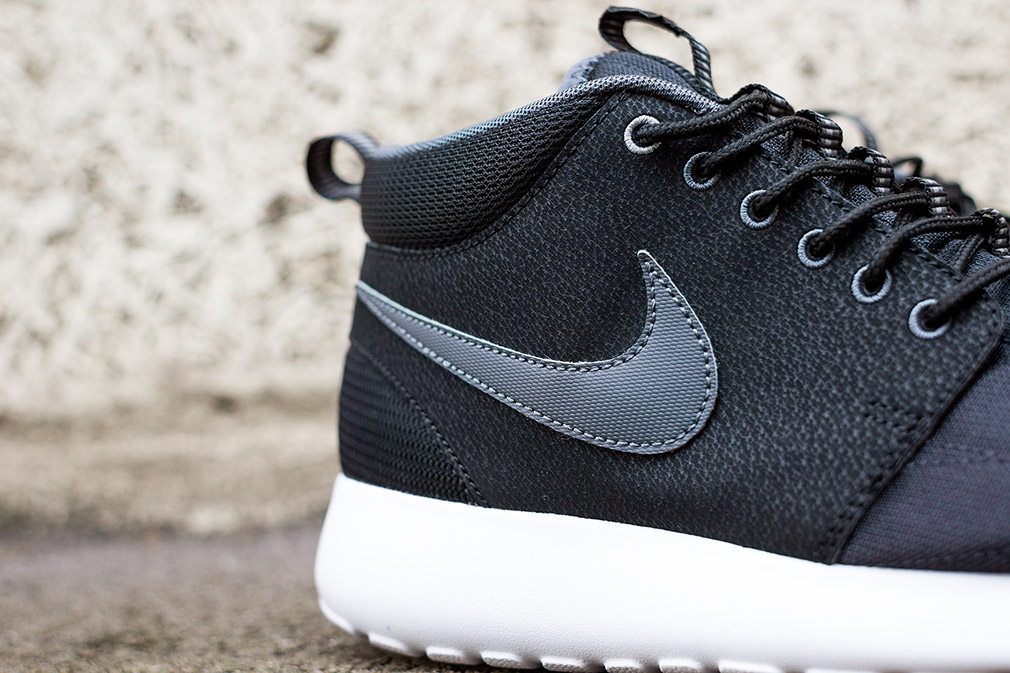 Nike Roshe Run Mid Black Dark Grey 05