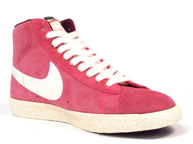 Nike Wmns Blazer Mid Pink Burgundy White 03