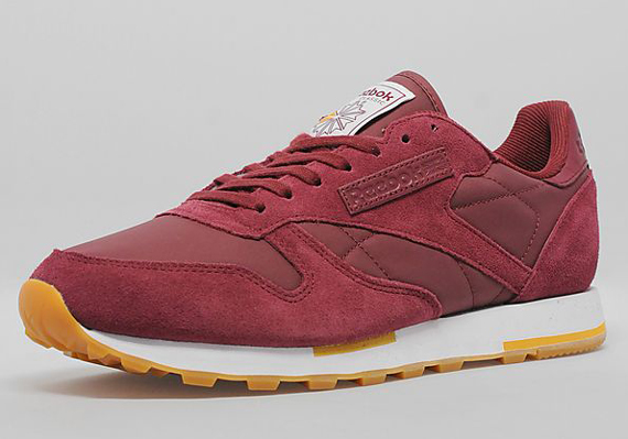 Reebok Classic Leather Burgundy White Yellow 01