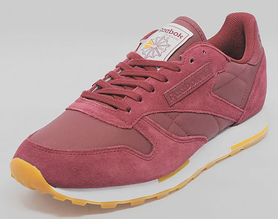 Reebok Classic Leather Burgundy White Yellow 02