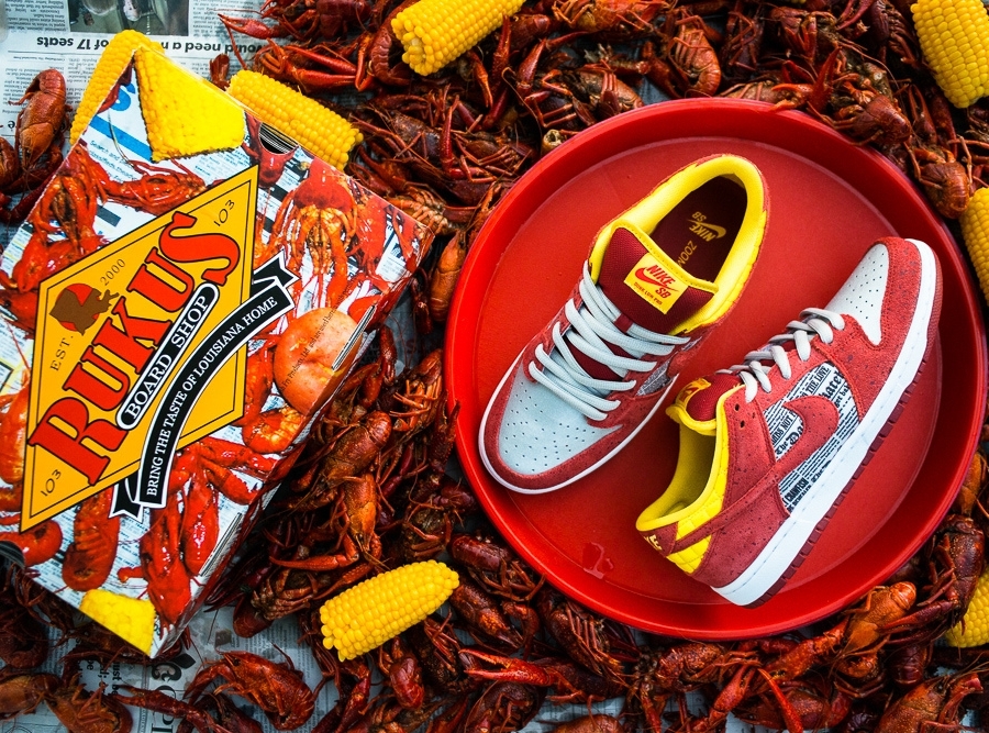 A Detailed Look at the Rukus x Nike SB Dunk Low "Crawfish"