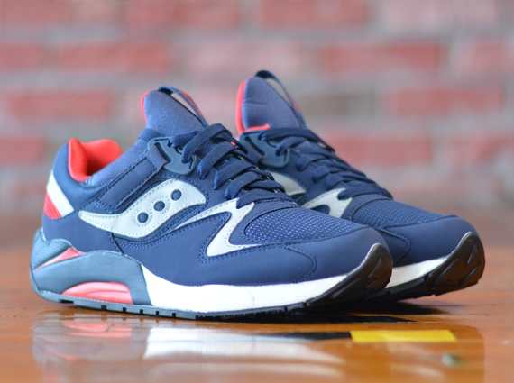 Saucony Grid 9000 Blue Grey Red 02