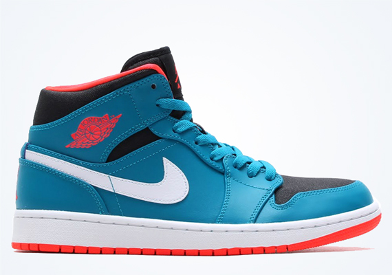 Air Jordan 1 Mid Tropical Teal Infrared 23 Black White 01