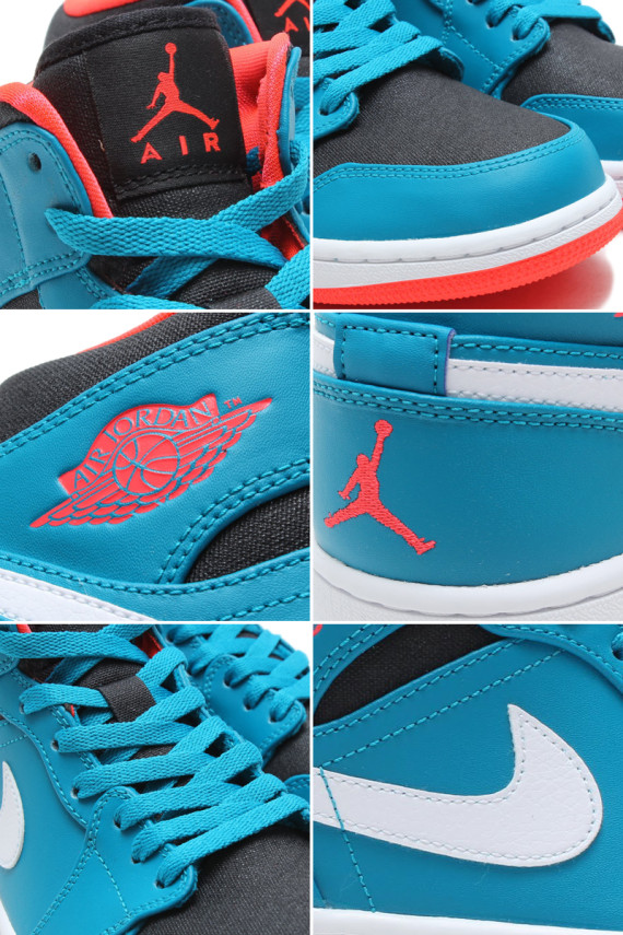 Air Jordan 1 Mid Tropical Teal Infrared 23 Black White 03 570x855