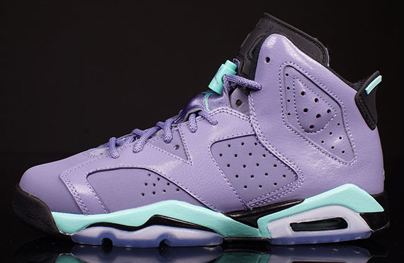 Air Jordan 6 Gs Iron Purple Bleached Turquoise 11