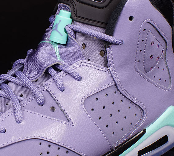 Air Jordan 6 Gs Iron Purple Bleached Turquoise 2