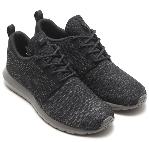 Black Midnight Fog Nike Flyknit Roshe 1