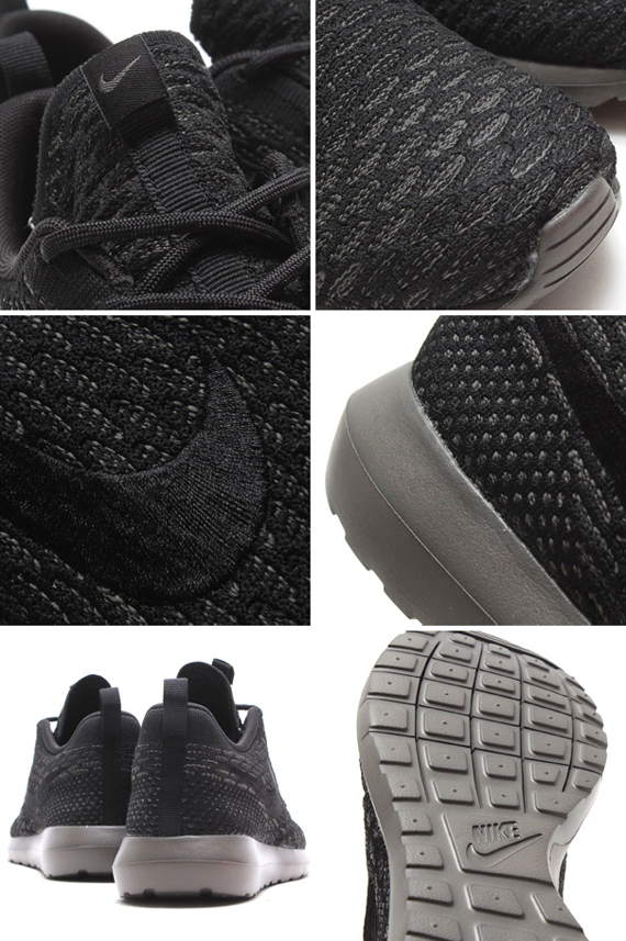 Black Midnight Fog Nike Flyknit Roshe 2