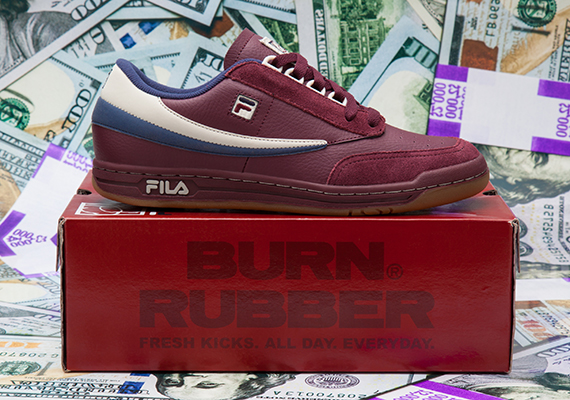 Burn Rubber x Fila Tennis Low “Doughboy” – Release Date