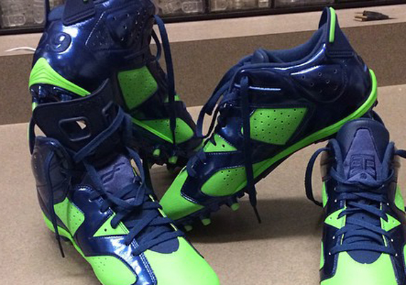 Earl Thomas' Air Jordan 6 PE Cleats For Seahawks Season Opener