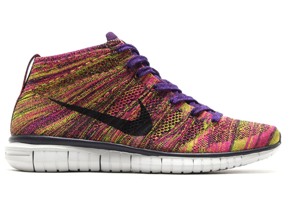 Grand Purple Fireberry Nike Free Flyknit Chukka 3