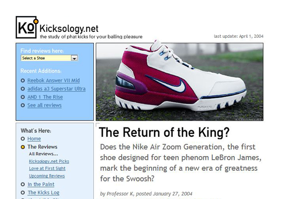 Kicksology Returns