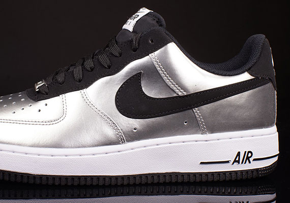 Nike Air Force 1 Low – Metallic Silver – Black – White