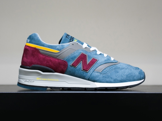 New Balance 997 - Blue - Burgundy - Yellow