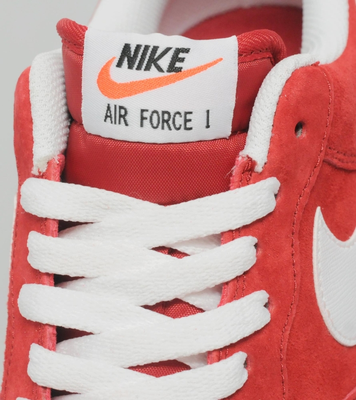 Nike Air Force 1 Low Red Suede White 03