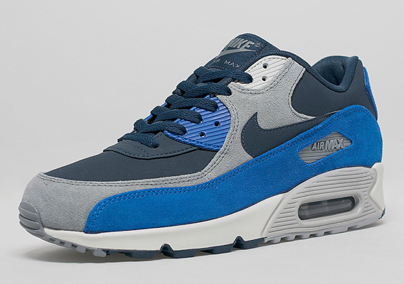 Nike Air Max 90 Suede – Grey – Royal – Navy